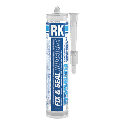 Fix & Seal Invisible - Multipurpose elastic adhesive sealant - RK Brand