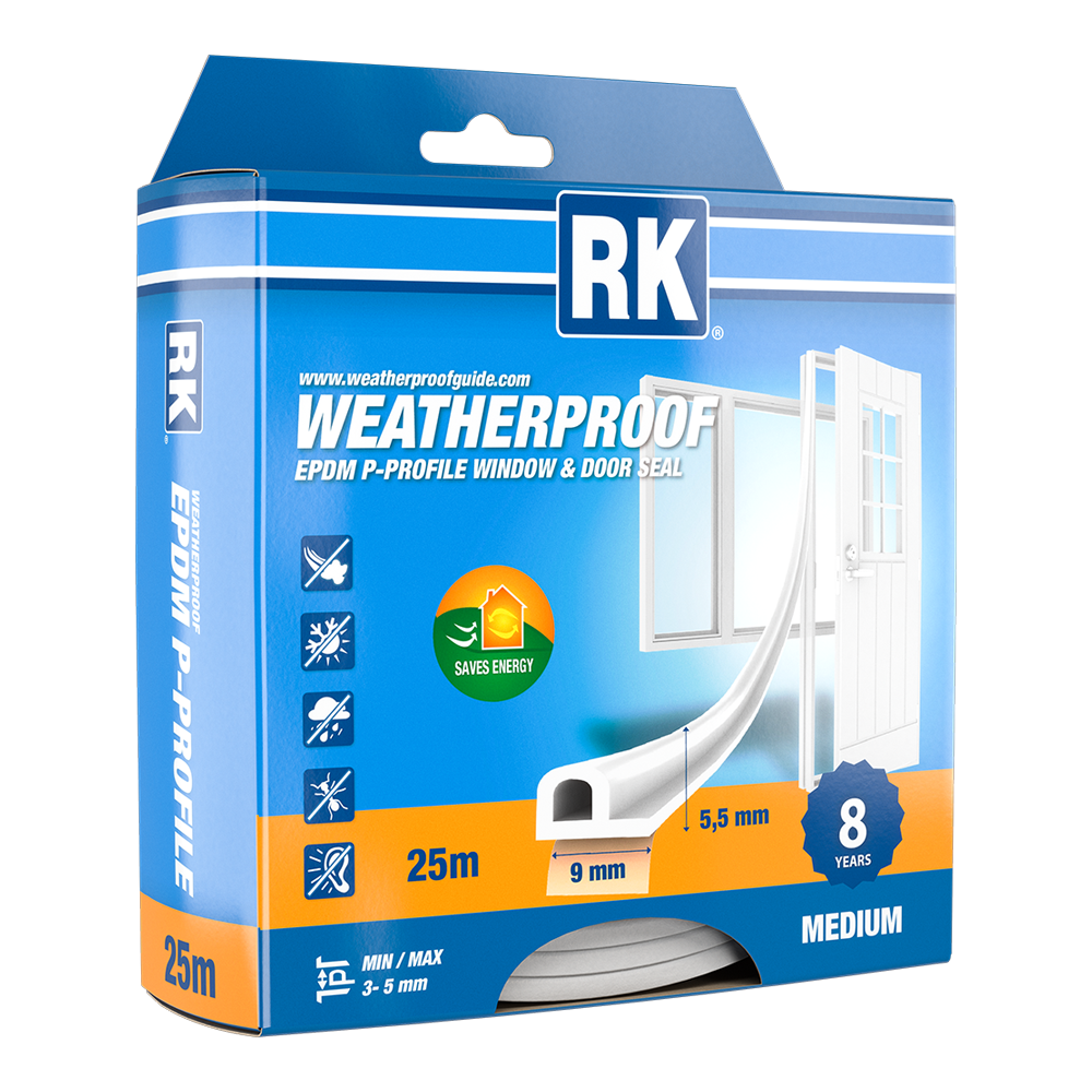 Weatherproof EPDM, P-profile Medium